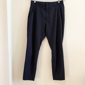 Fabletics Men's Black Performance Pants 33x32 Zip Pocket  Casual Quick Dry